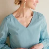 Heloise Eyelet Sleeve Tunic<Soft Surroundings Clearance