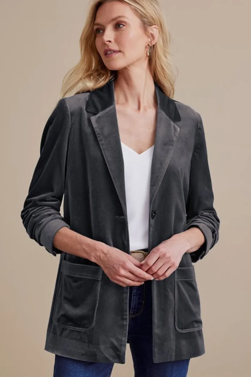 Holly Velvet Blazer<Soft Surroundings Best
