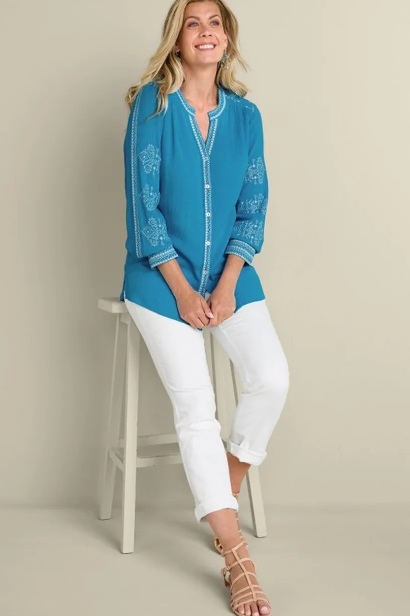 Imane Gauze Tunic<Soft Surroundings Outlet
