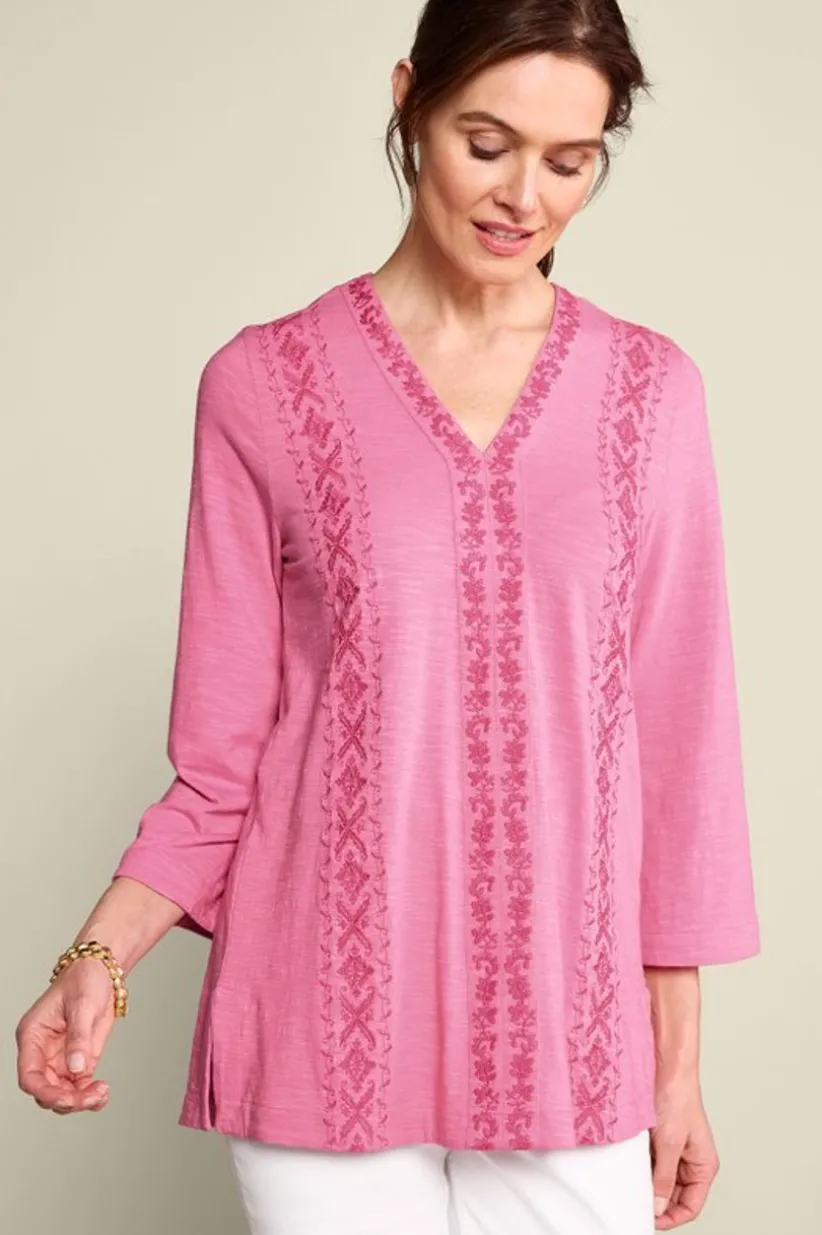 Ingrid Embroidered Tunic<Soft Surroundings Online