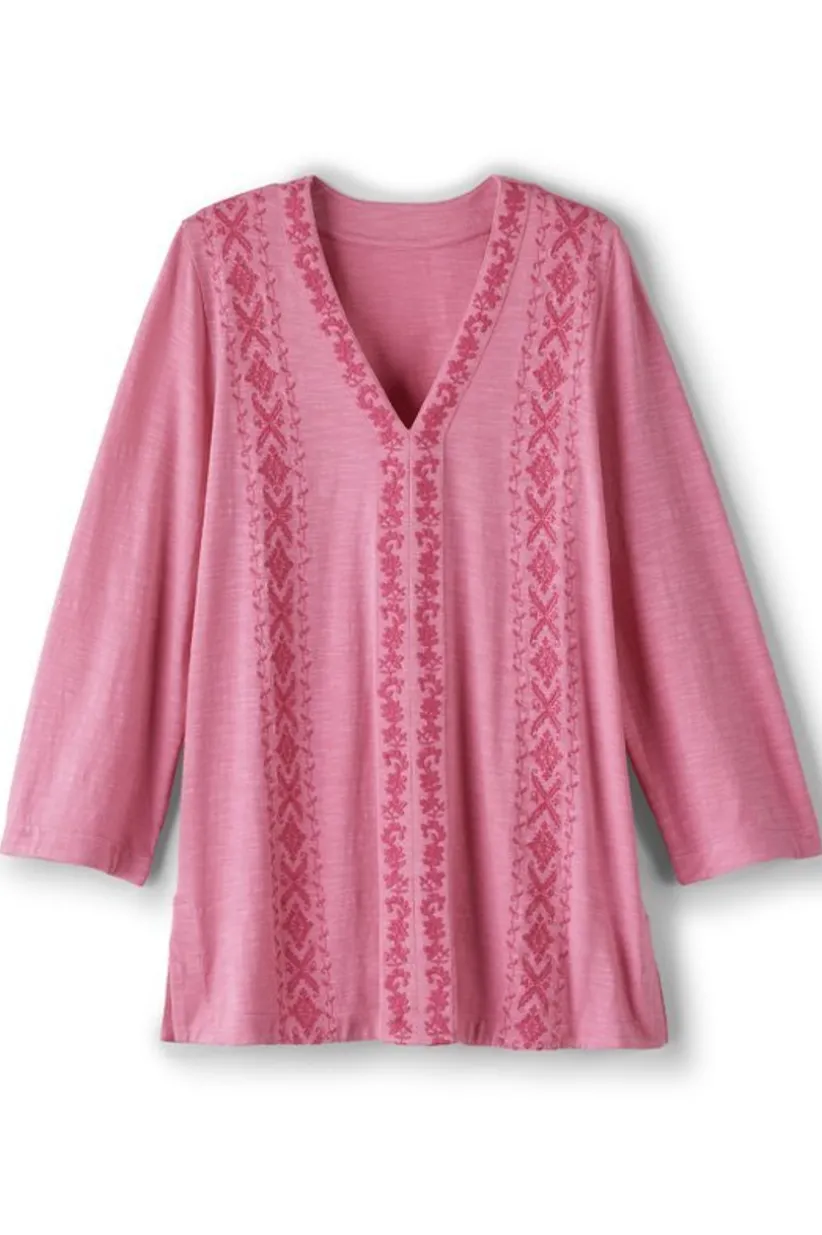 Ingrid Embroidered Tunic<Soft Surroundings Online