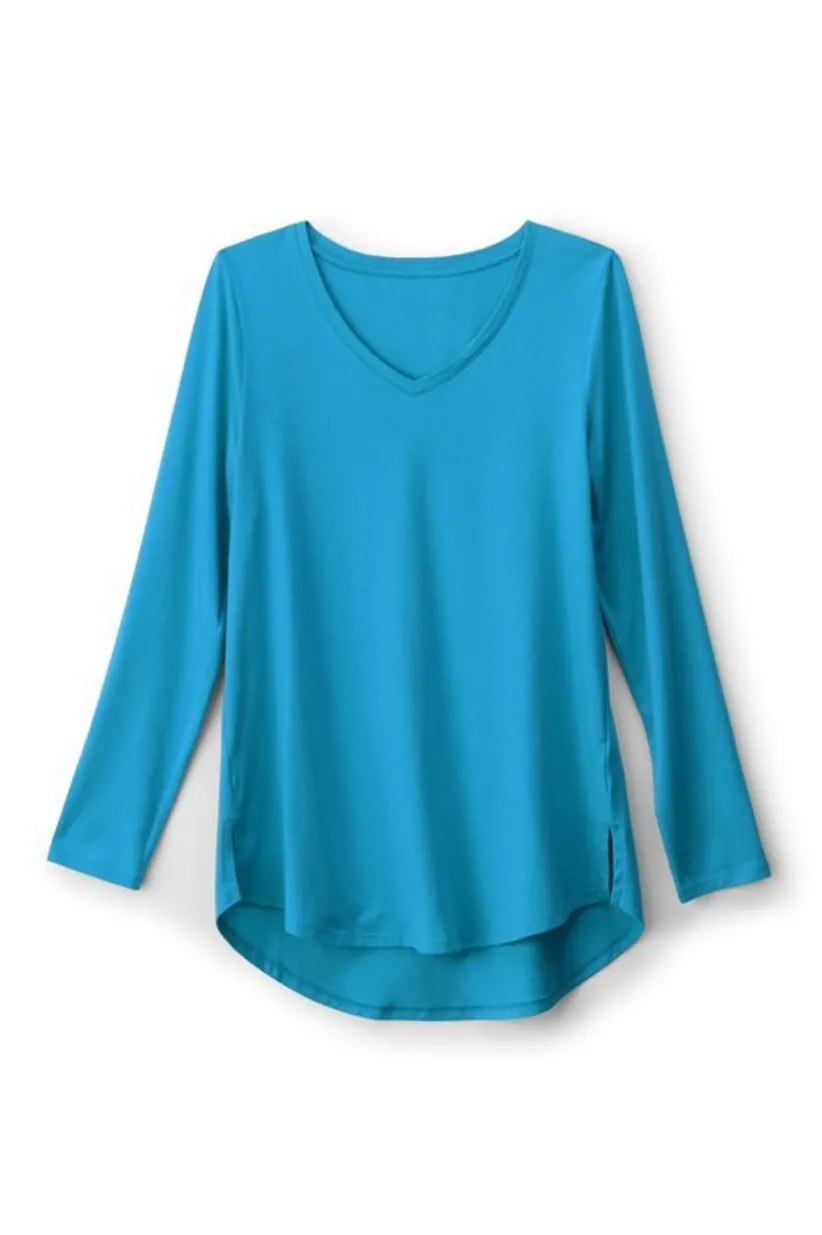 Isabel Pima Long Sleeve Tee<Soft Surroundings Sale