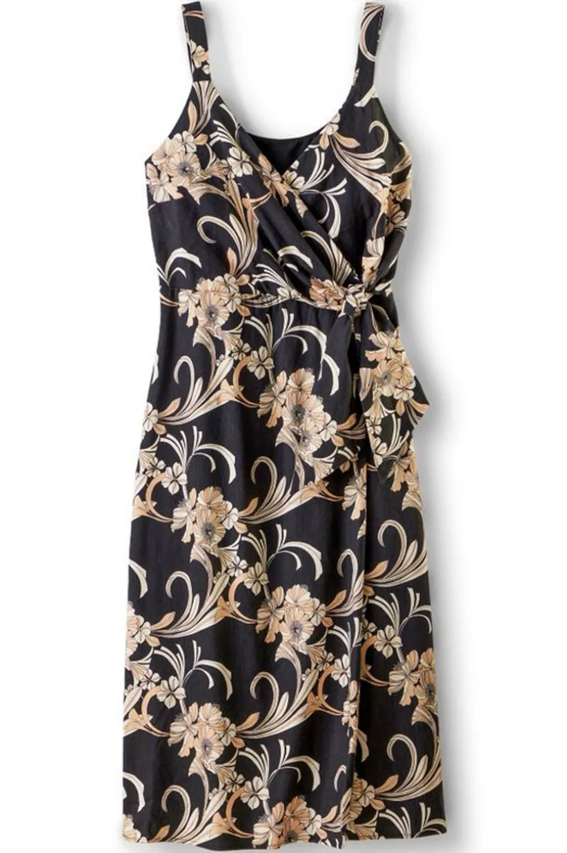 Isla Stretch Linen Midi Dress<Soft Surroundings Best