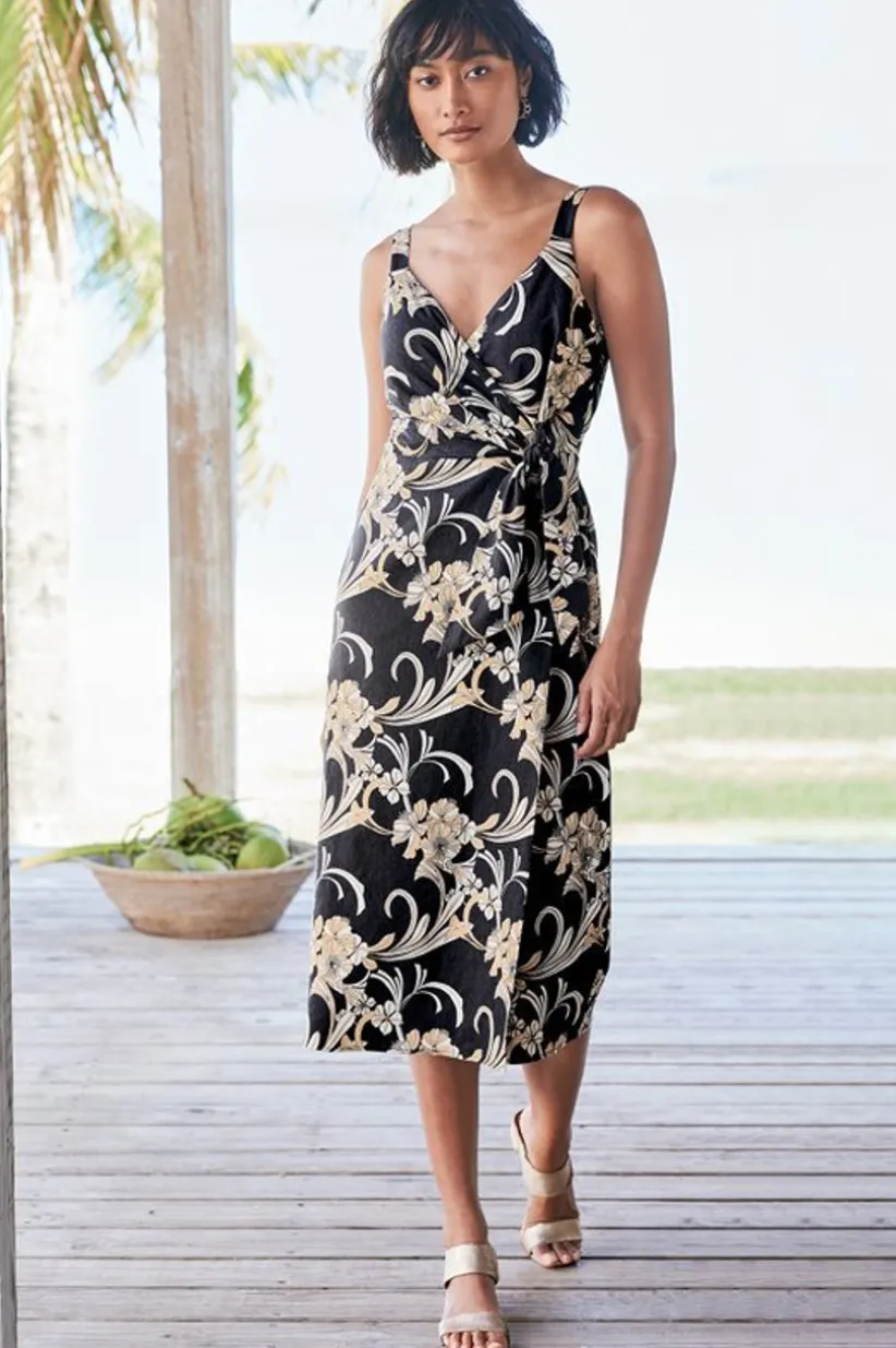 Isla Stretch Linen Midi Dress<Soft Surroundings Best