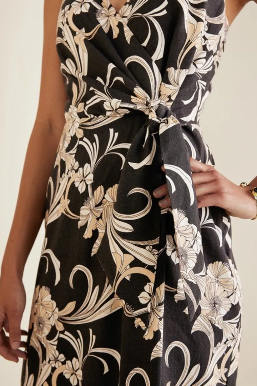 Isla Stretch Linen Midi Dress<Soft Surroundings Best