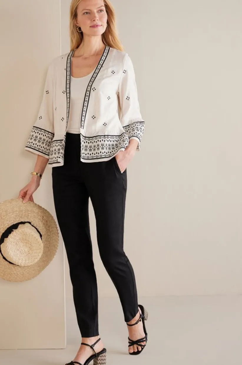 Isla Stretch Linen Slim Leg Pants<Soft Surroundings New