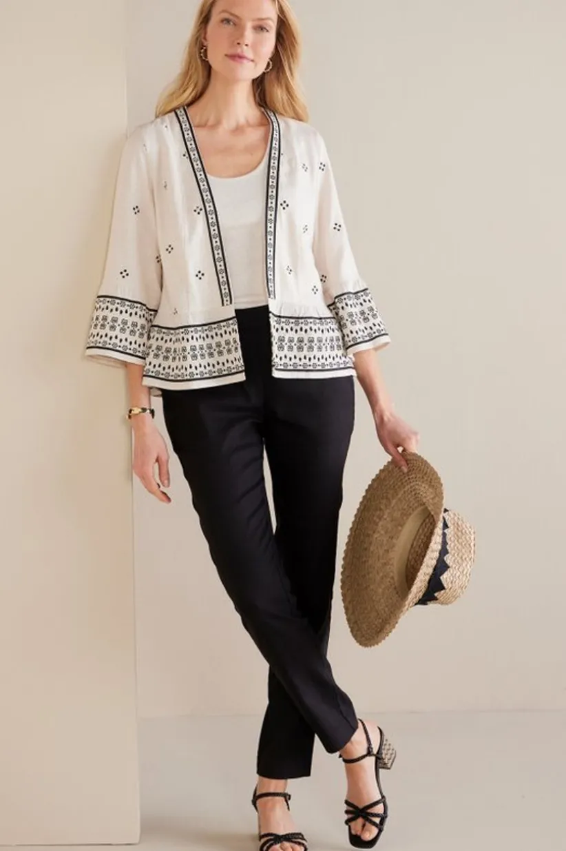 Isla Stretch Linen Slim Leg Pants<Soft Surroundings New