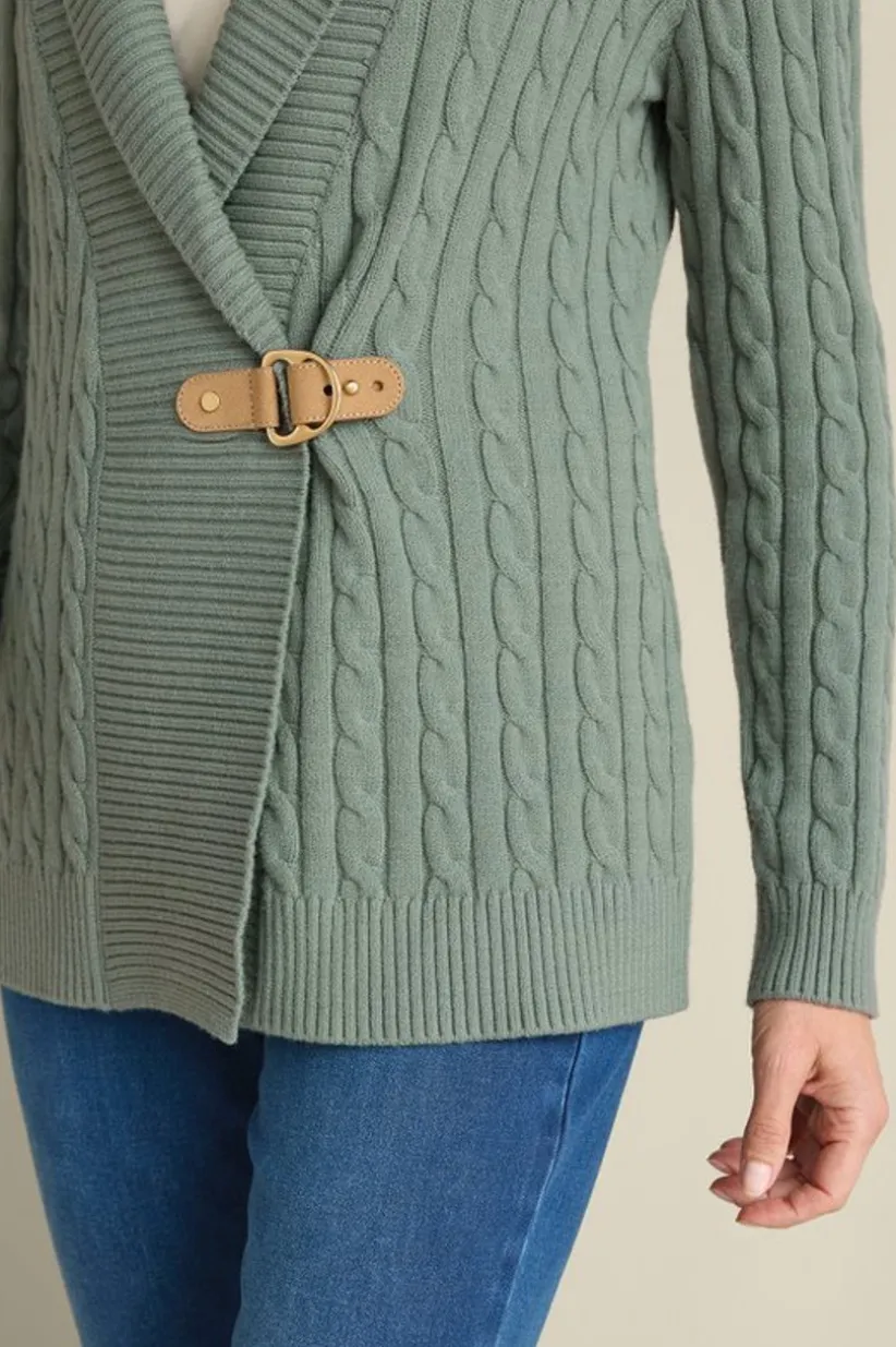 Ivey Cable Knit Cardigan<Soft Surroundings Hot