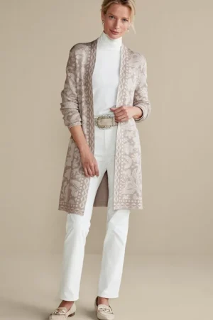 Ivy Shimmer Long Cardigan<Soft Surroundings New