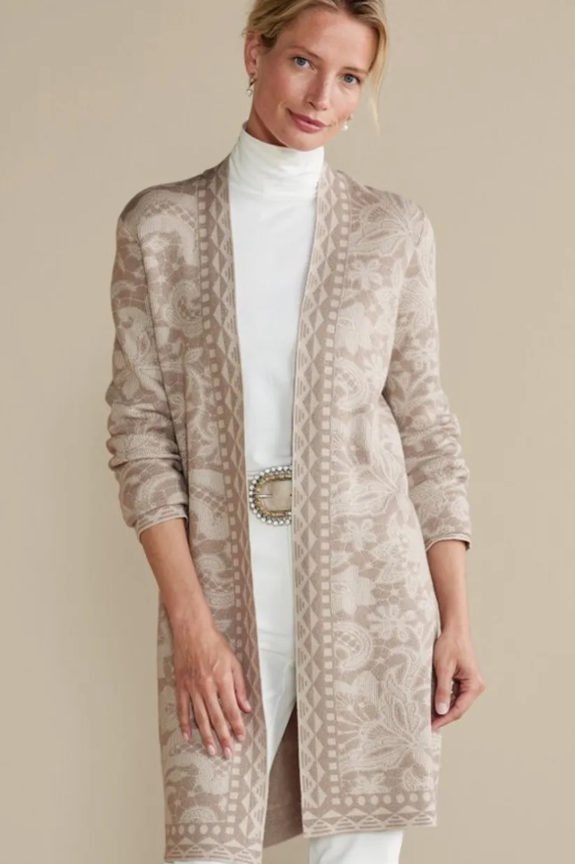 Ivy Shimmer Long Cardigan<Soft Surroundings New
