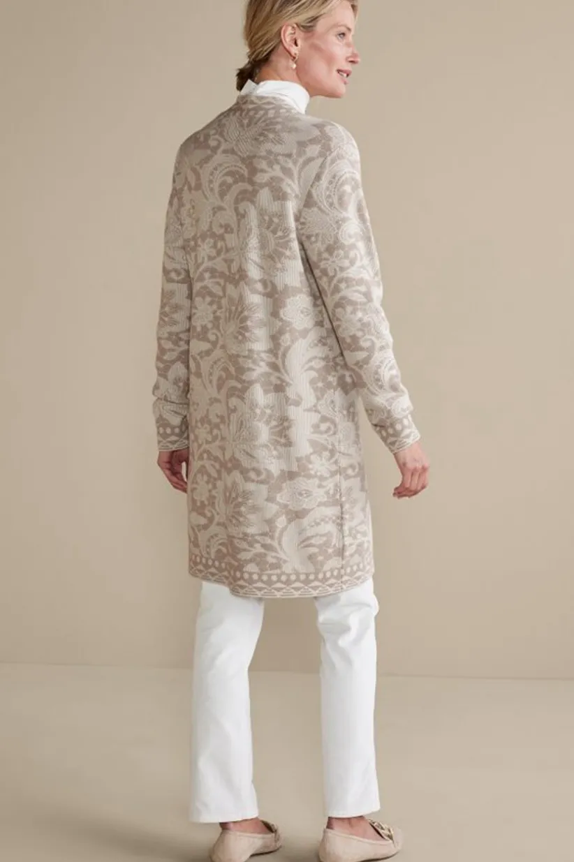 Ivy Shimmer Long Cardigan<Soft Surroundings New