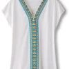 Izabel Embroidered Tee<Soft Surroundings Hot