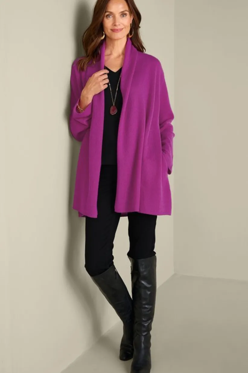 Izzy Cashmere Long Cardigan<Soft Surroundings Clearance