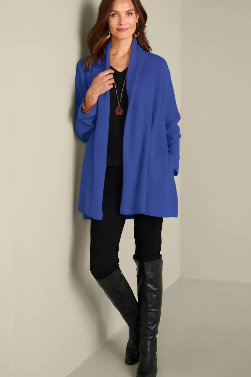 Izzy Cashmere Long Cardigan<Soft Surroundings Clearance