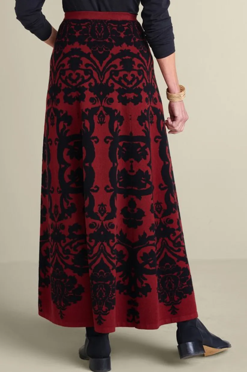 Jacobean Sweater Skirt<Soft Surroundings Clearance