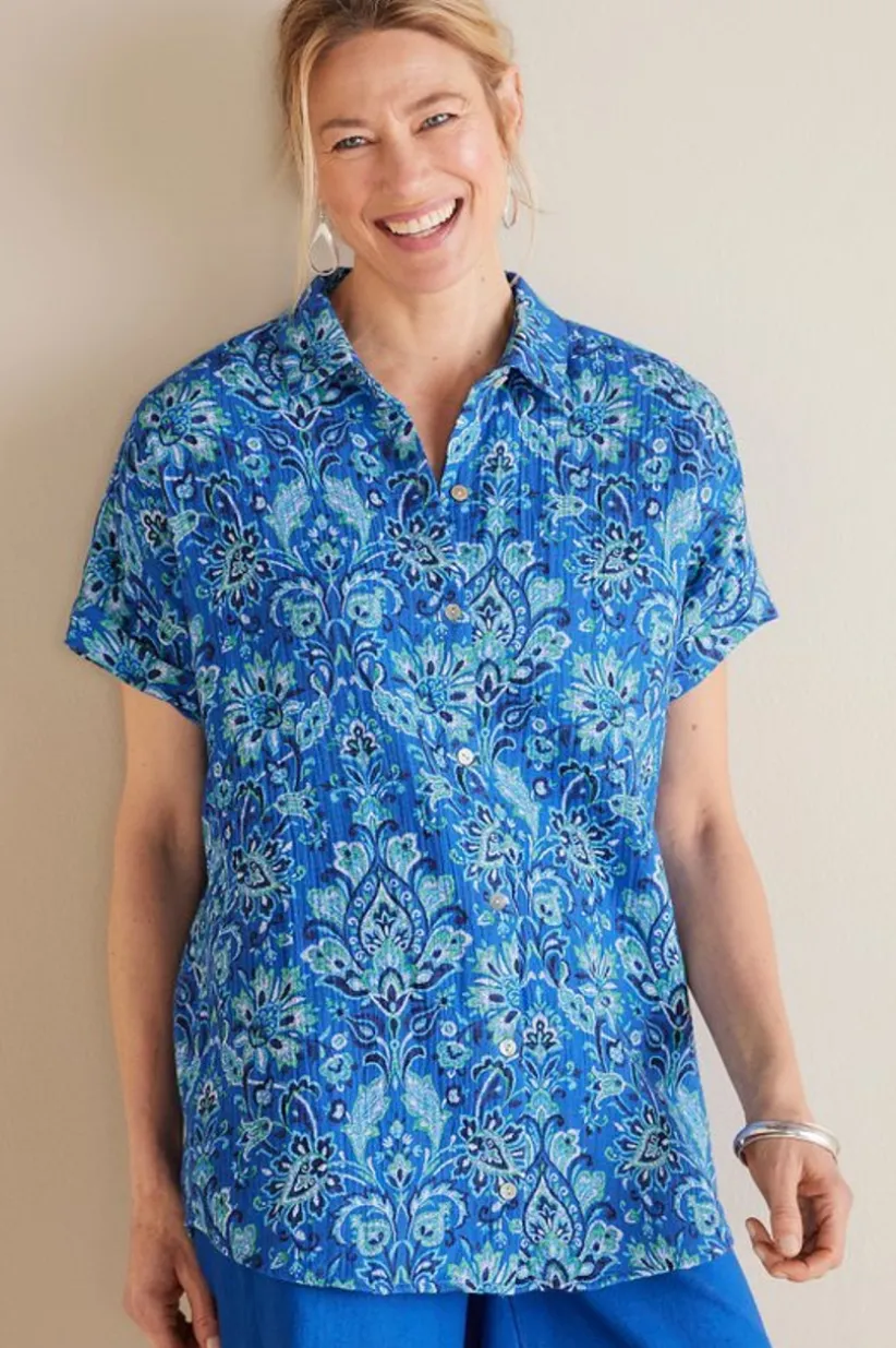 Je Veux Gauze Top<Soft Surroundings Clearance