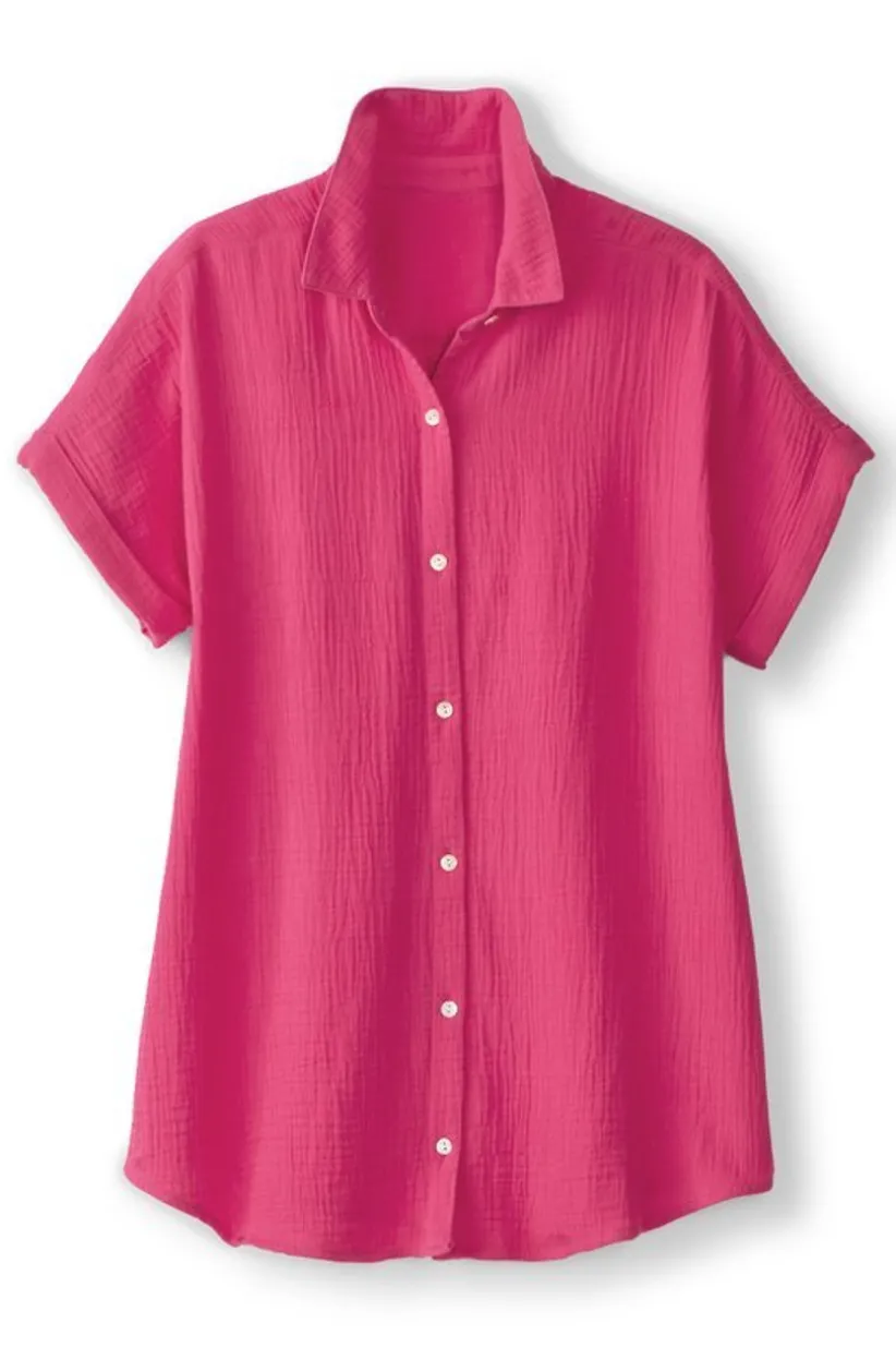 Je Veux Gauze Top<Soft Surroundings Clearance