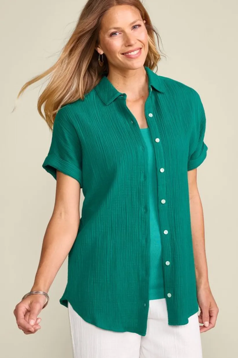 Je Veux Gauze Top<Soft Surroundings Clearance