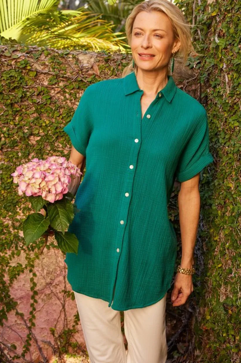 Je Veux Gauze Top<Soft Surroundings Clearance