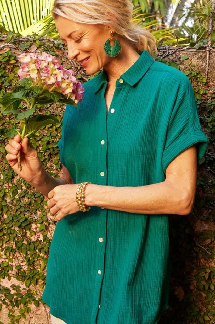 Je Veux Gauze Top<Soft Surroundings Clearance