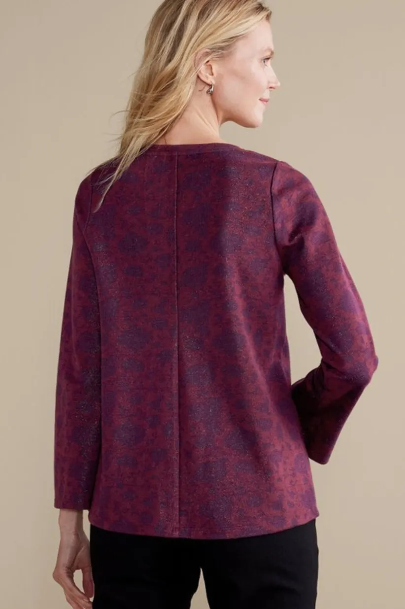 Jeri Jacquard Top<Soft Surroundings Best