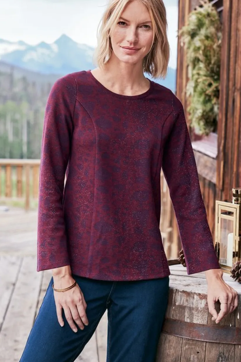 Jeri Jacquard Top<Soft Surroundings Best