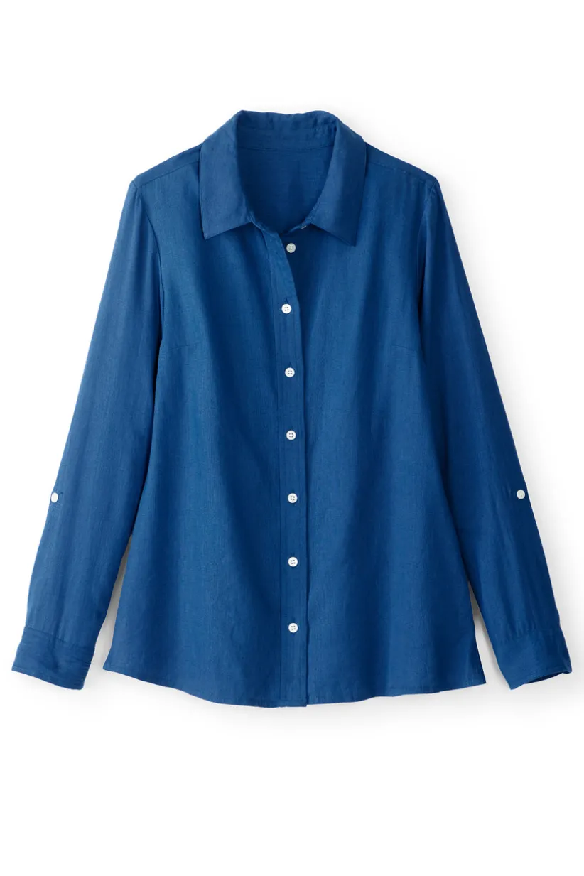 Jordan Linen Blend Shirt<Soft Surroundings Discount