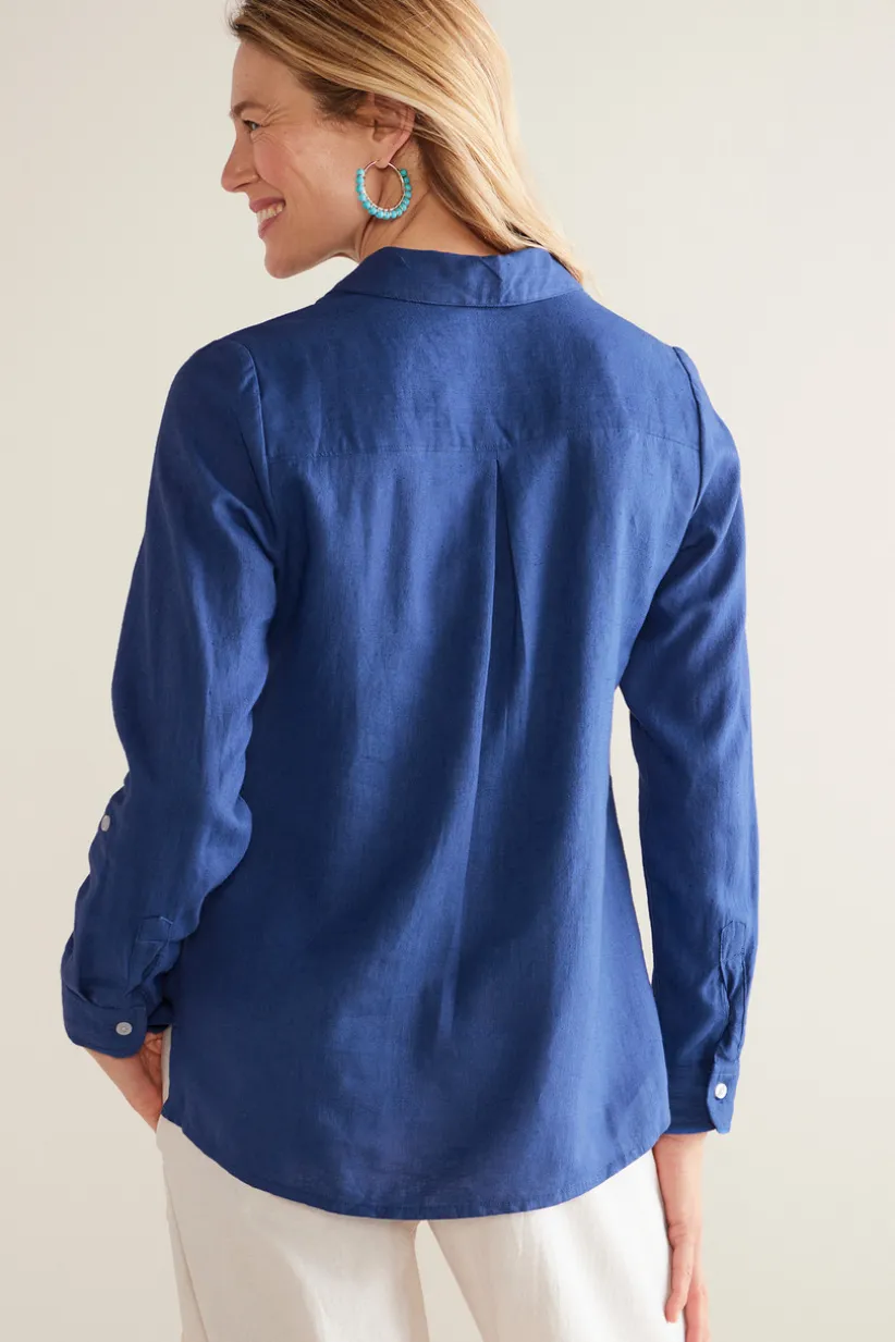 Jordan Linen Blend Shirt<Soft Surroundings Discount