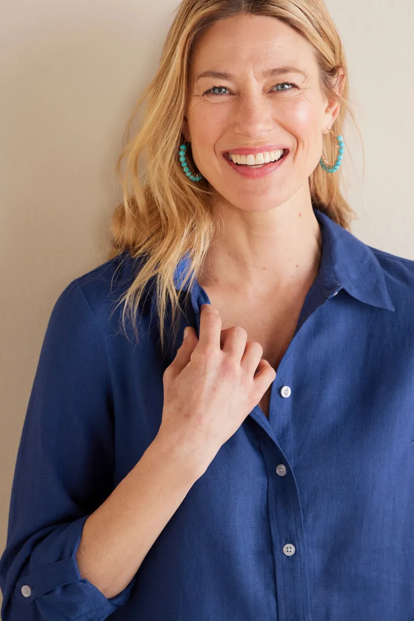 Jordan Linen Blend Shirt<Soft Surroundings Discount