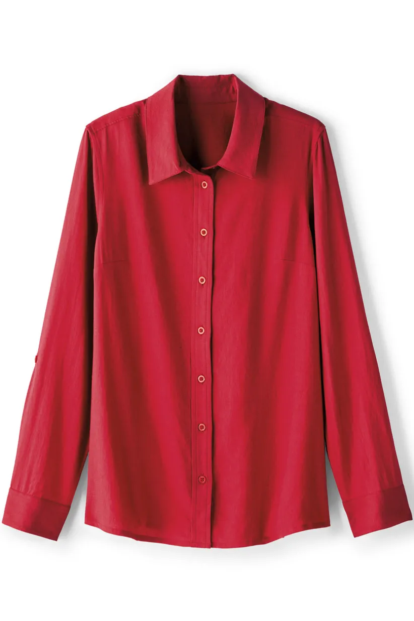 Jordan Linen Blend Shirt<Soft Surroundings Discount