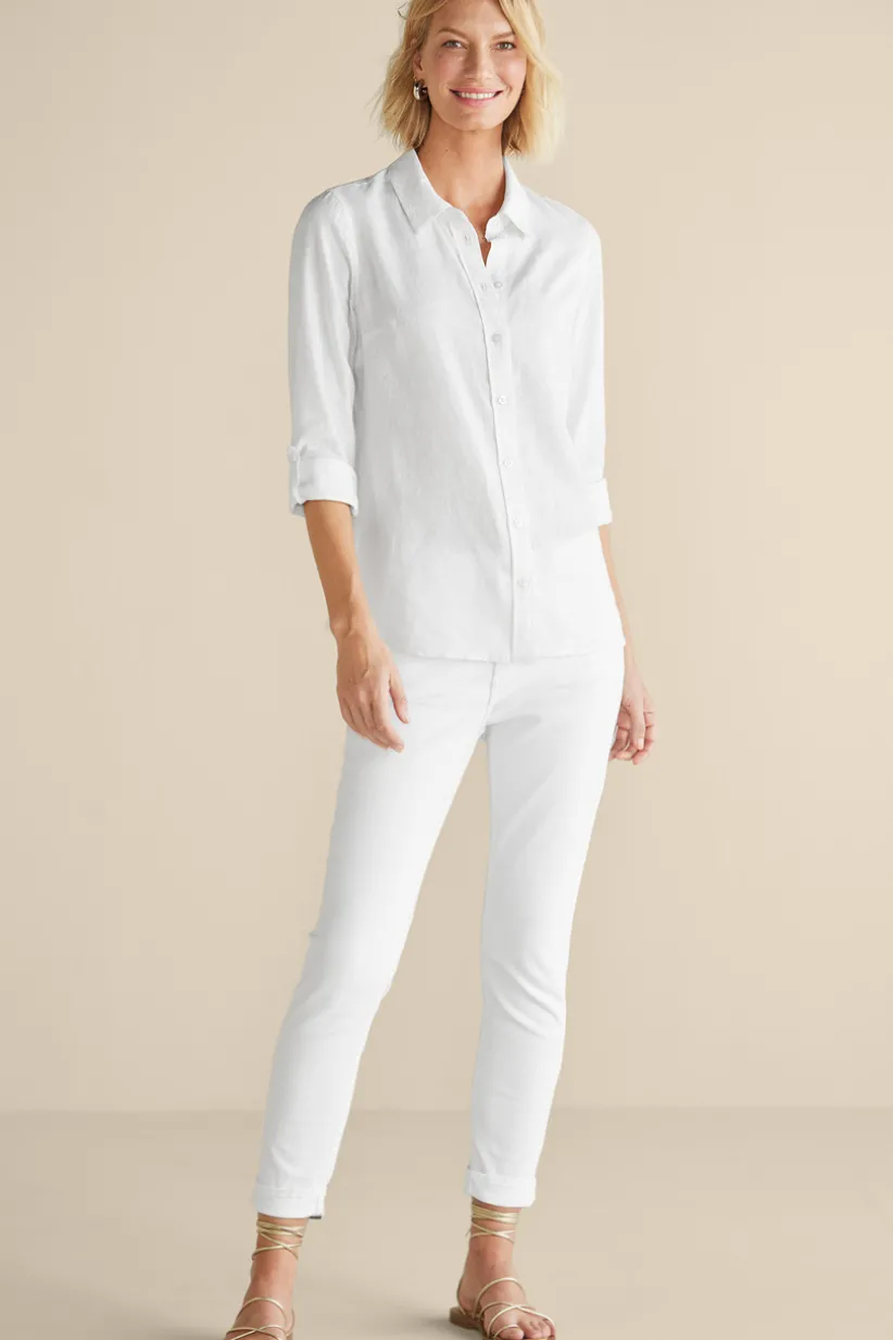 Jordan Linen Blend Shirt<Soft Surroundings Discount