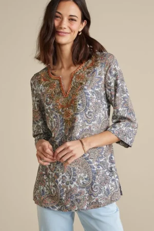 Kaimana Embellished Tunic<Soft Surroundings Discount