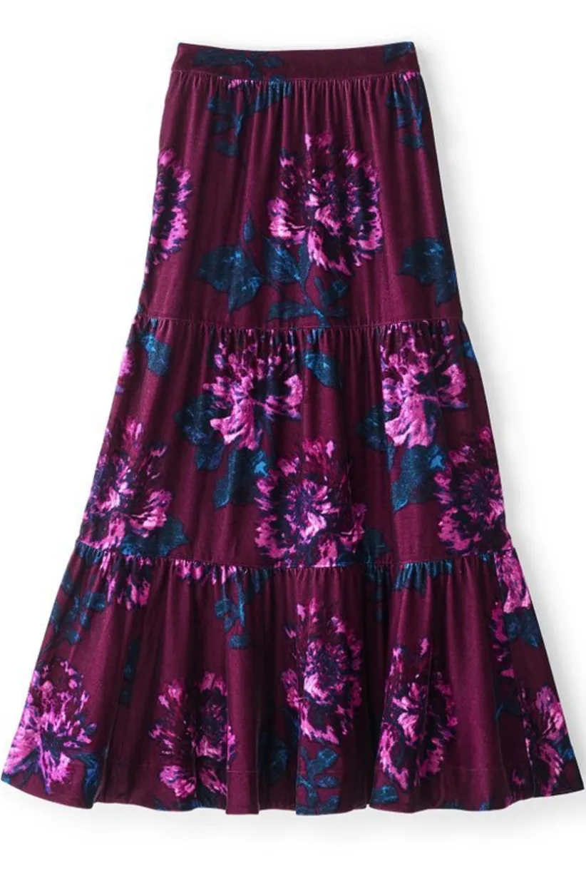 Kara Velvet Skirt<Soft Surroundings Best