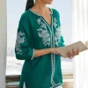 Katie Gauze Tunic<Soft Surroundings Discount