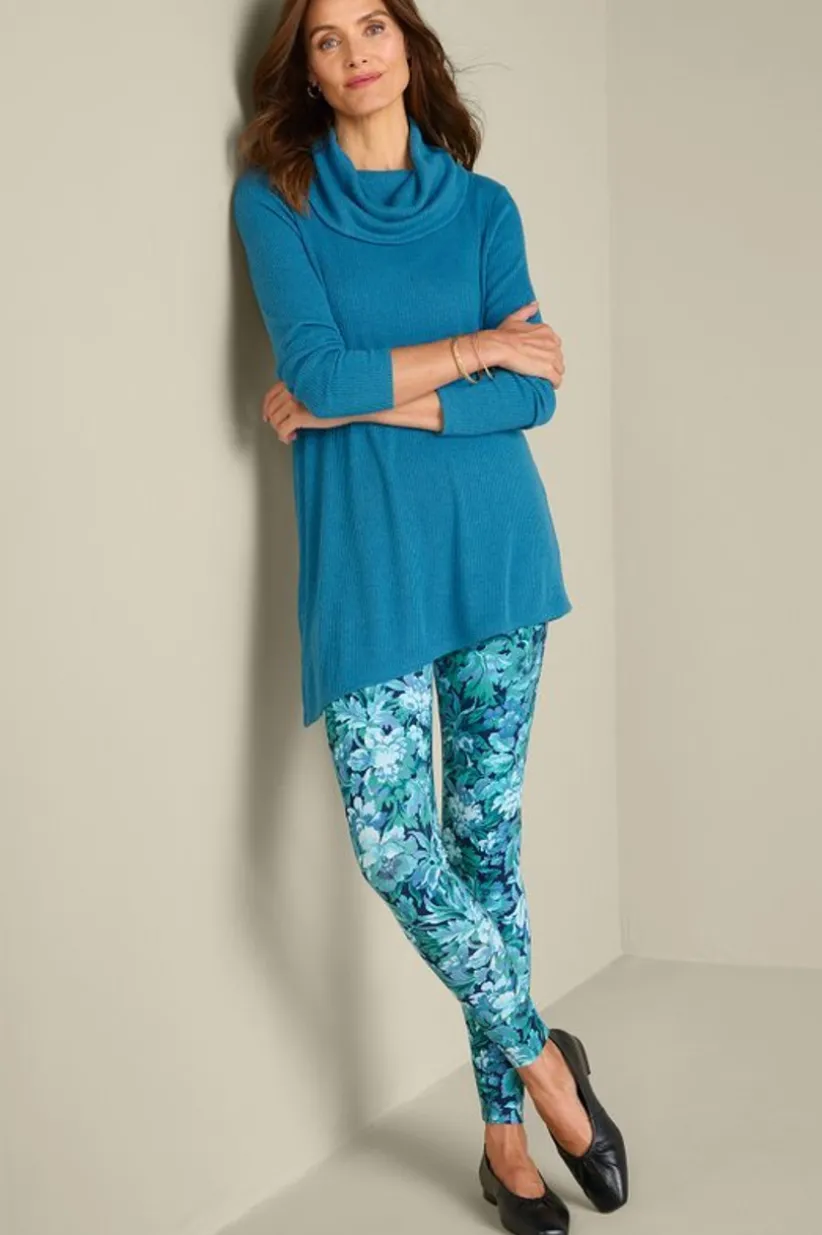 Kayla Rib Knit Cowl Neck Tunic<Soft Surroundings New