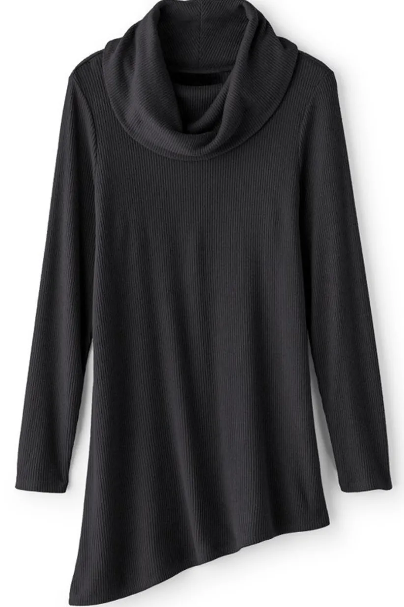 Kayla Rib Knit Cowl Neck Tunic<Soft Surroundings New