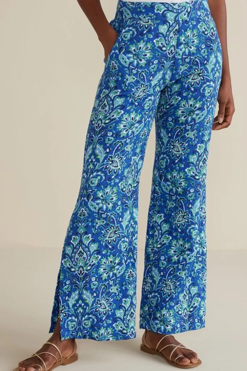 Khulani Wide Leg Gauze Pants<Soft Surroundings Outlet