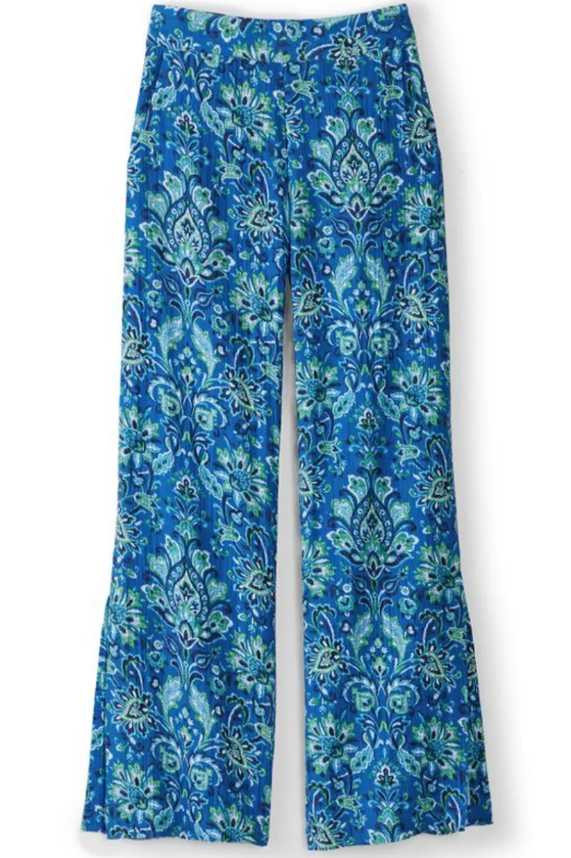 Khulani Wide Leg Gauze Pants<Soft Surroundings Outlet