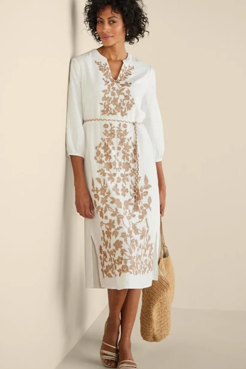 Kimora Embroidered Midi Dress<Soft Surroundings Hot