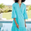 Kiona Gauze Short Dress<Soft Surroundings Fashion