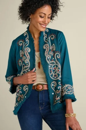 Kiruna Embroidered Jacket<Soft Surroundings Online