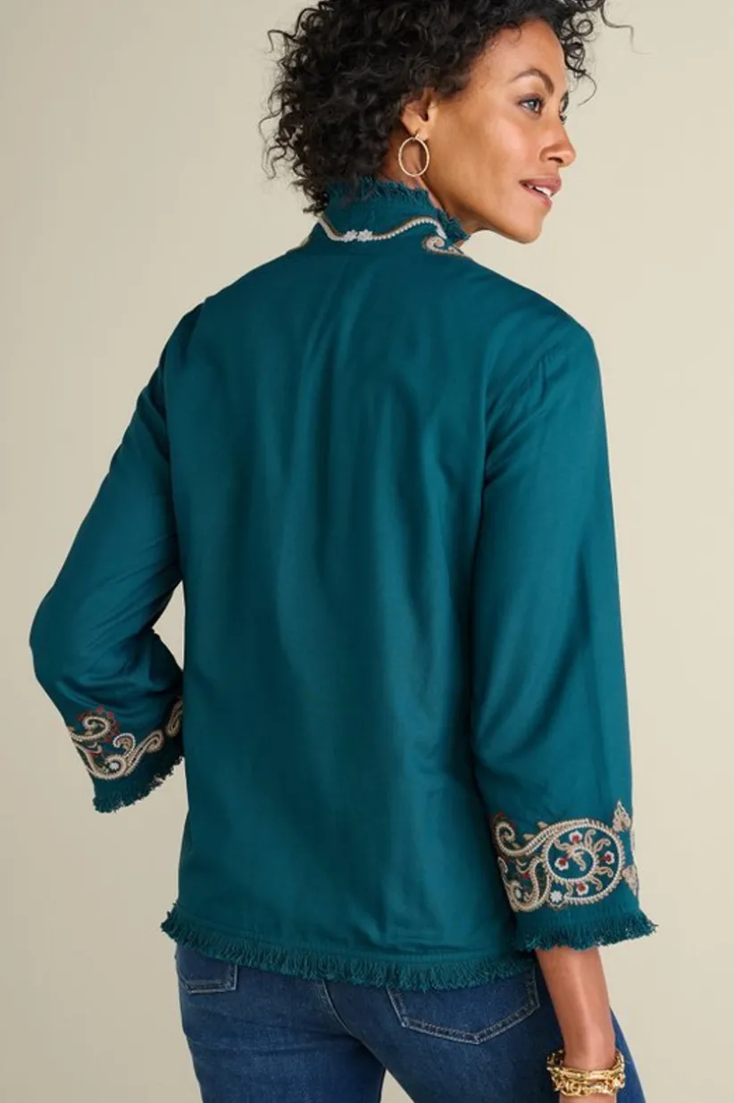Kiruna Embroidered Jacket<Soft Surroundings Online