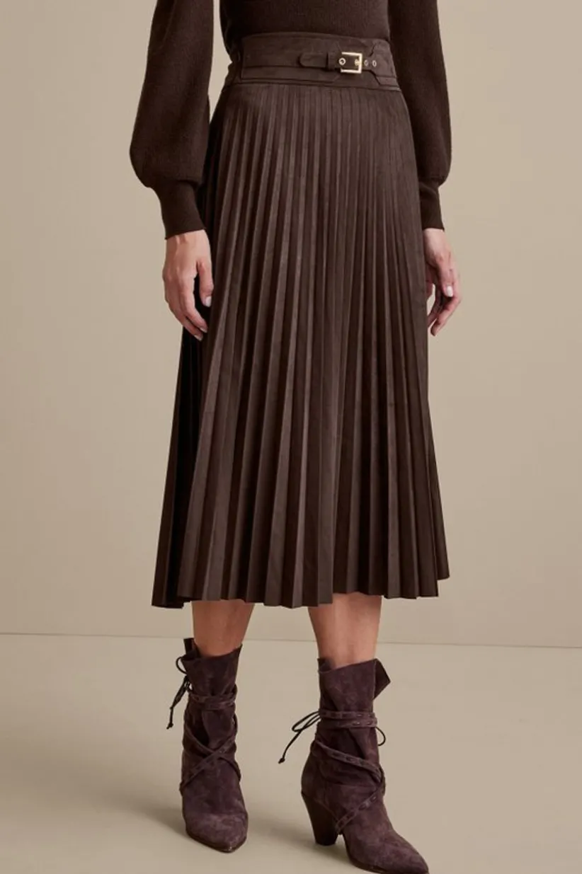 Lavina Faux Suede Skirt<Soft Surroundings Hot