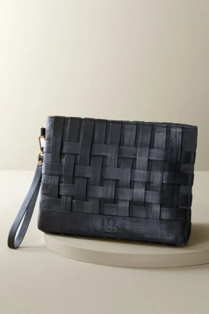 Leather Strap In Clutch<Soft Surroundings Hot