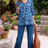 Leonor Jacquard Tunic Sweater<Soft Surroundings Discount