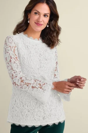 Lilith Lace Top<Soft Surroundings Sale