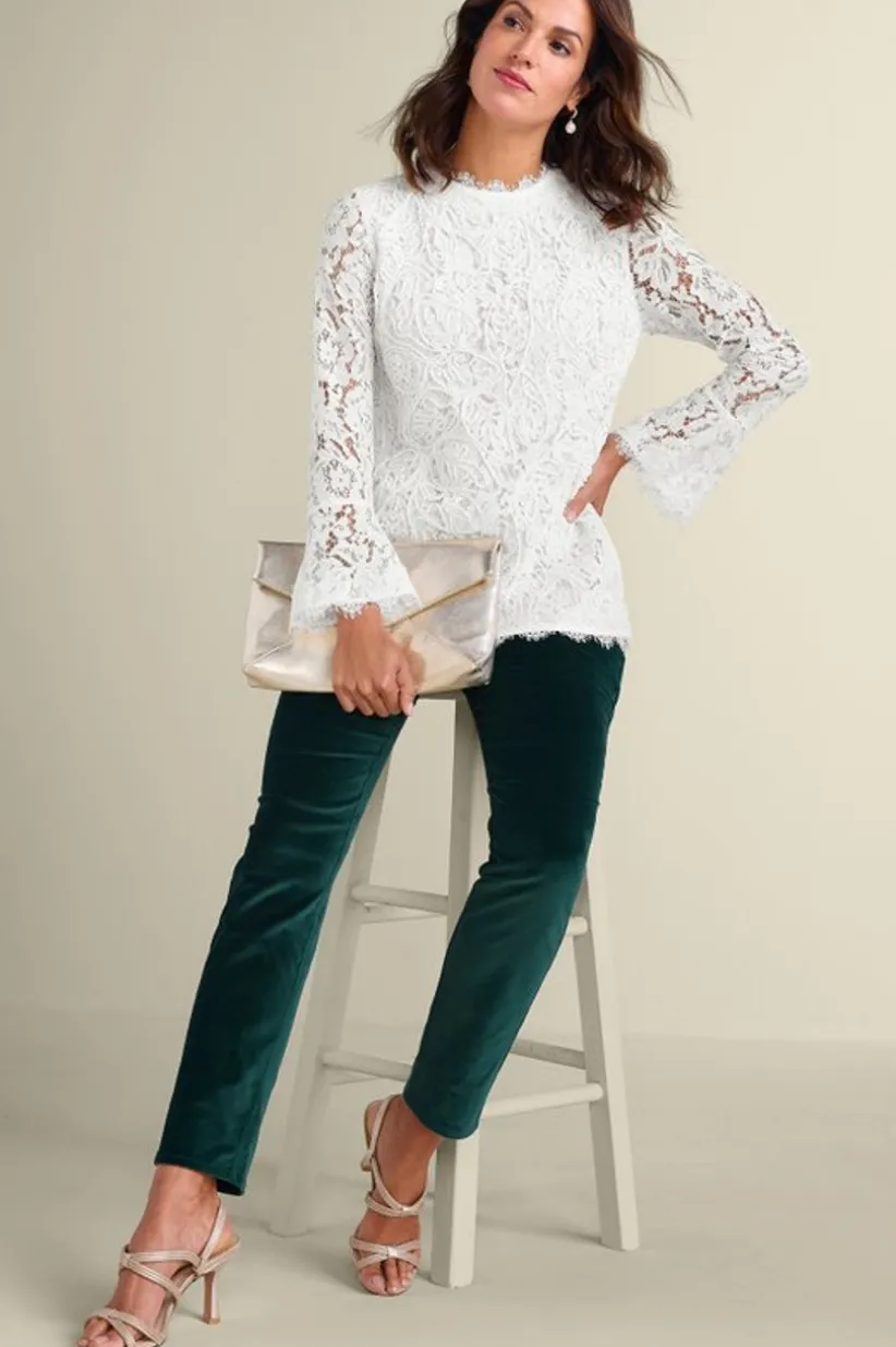 Lilith Lace Top<Soft Surroundings Sale