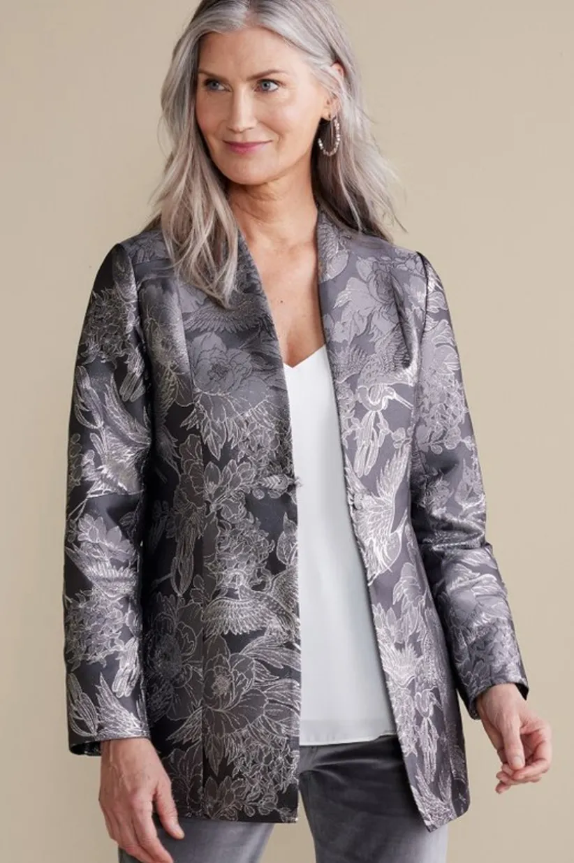Lismore Jacquard Jacket<Soft Surroundings New