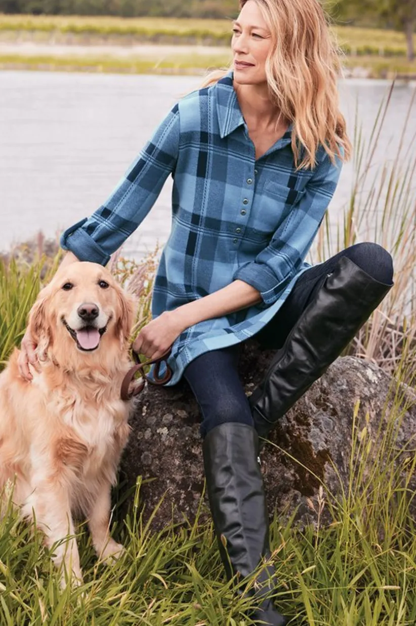 Mad About Plaid Top<Soft Surroundings Outlet