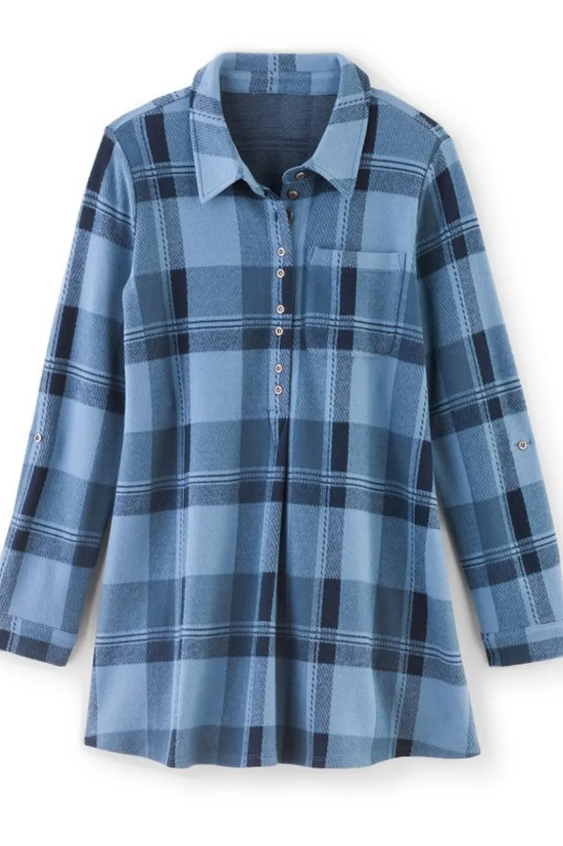 Mad About Plaid Top<Soft Surroundings Outlet